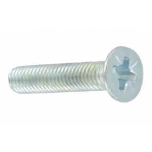 M6 x 12mm Countersunk BZP Machine Screw